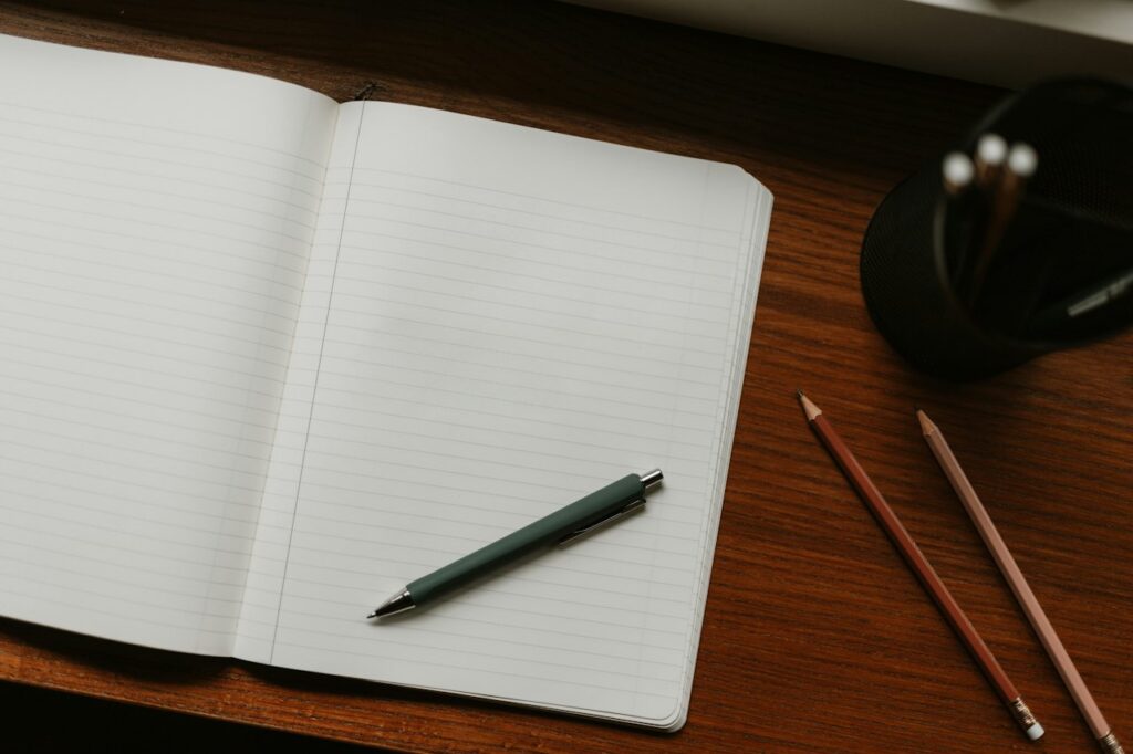 Notizbuch mit Leinenband
